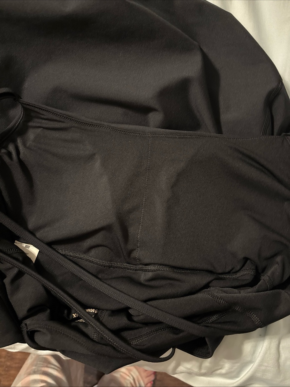 YPB Abercrombie & Fitch Women’s Sculptlux Athletic Dress Size XL Black NWOT - Picture 10 of 10